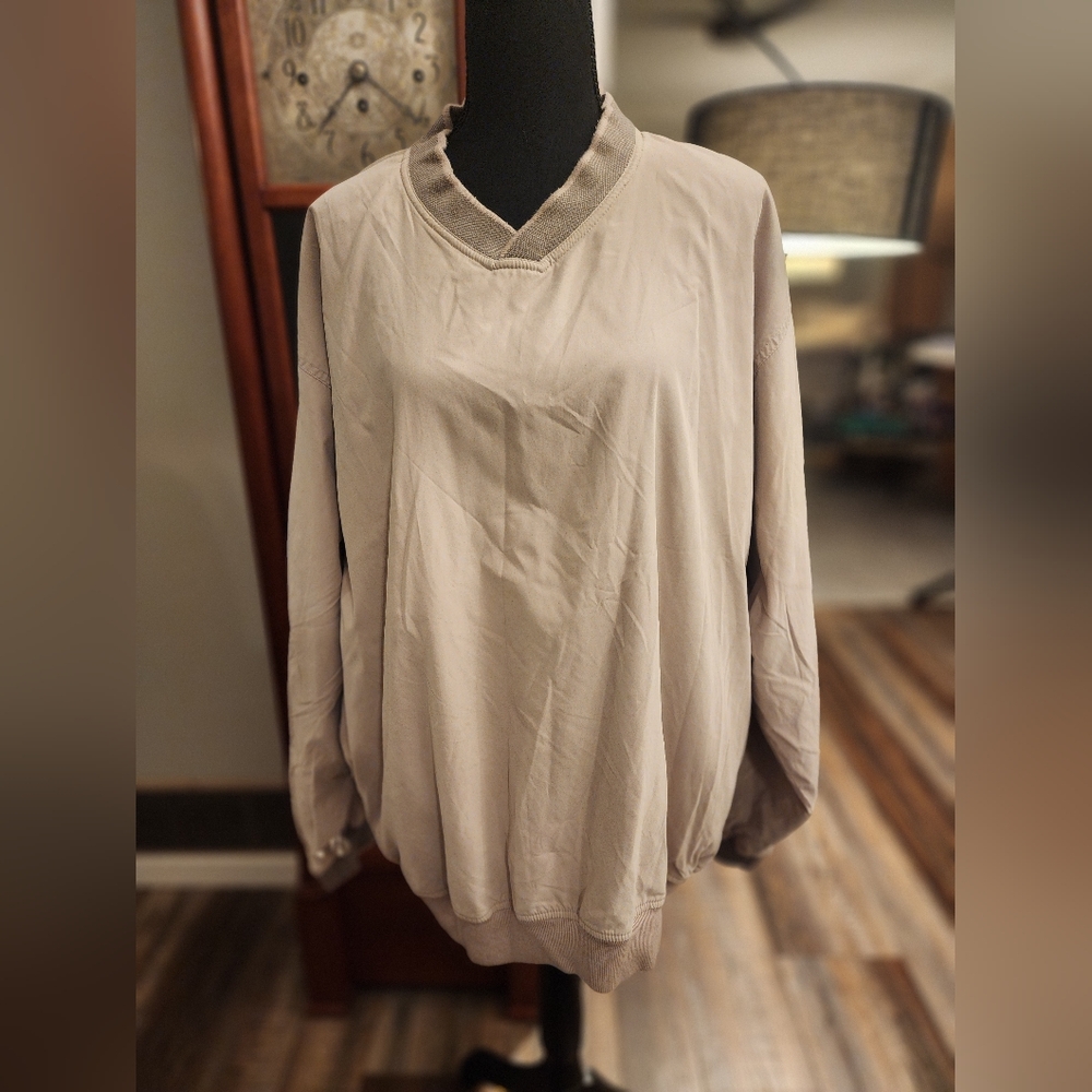 Glen Echo mens pullover, size XL, tan